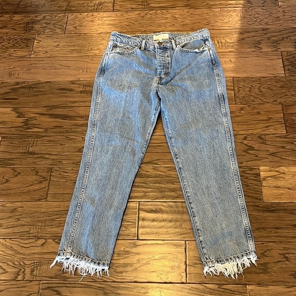 THE GREAT. Denim - The Great The Fellow Straight Leg High Rise Size 28